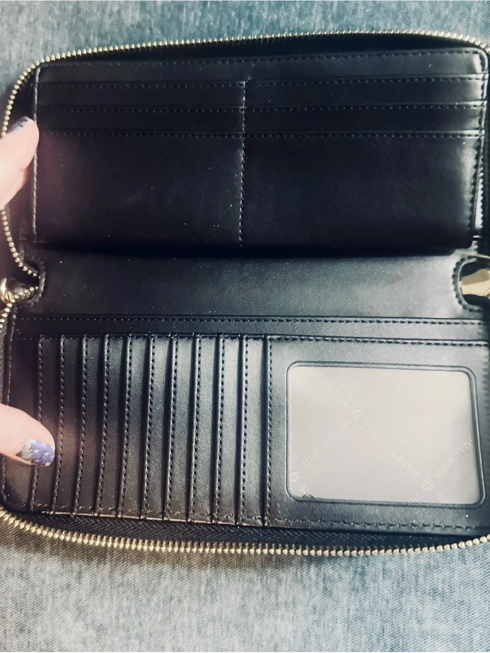 Michael Kors Black Leather Chain-Handle Tote with Wristlet Wallet